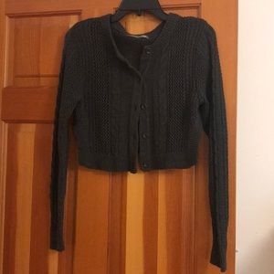 Open knit cardigan